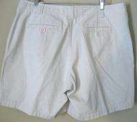 The Territory Mens Beige Pleated Front Shorts Size 40  