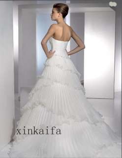 Elegant Beading New Bridal Wedding Prom Dress Gown ♥ ♥  