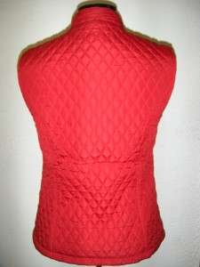 NWT Campus Drive Maryland Terrapins Womens Quilted Vest SMALL MED LG 