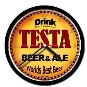  TESTA beer and ale cerveza wall clock 