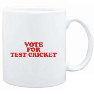    Mug White  VOTE FOR Test Cricket  Sports