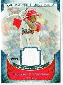 JESSE BIDDLE RC ROOKIE JERSEY   PHILLIES   2011 TOPPS PRO DEBUT  
