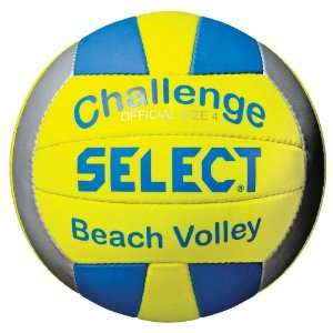  Select Beach Volleyball (Blue/Yellow, 4) Sports 