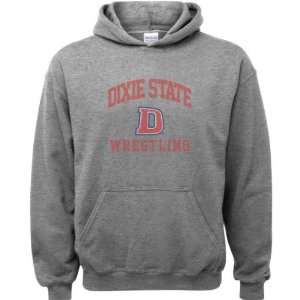  Dixie State Red Storm Sport Grey Youth Varsity Washed Wrestling 