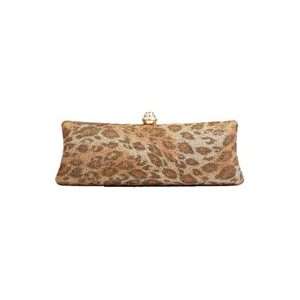  gold Leopard Print Ladies Evening Bag Clutch Handbag 