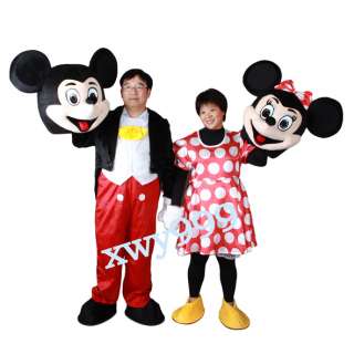 New Mickey and Minnie Mouse Mascot Costume BIG SALE  