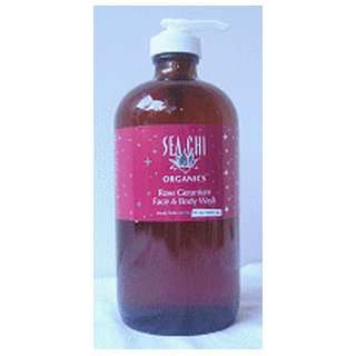  Rose Geranium Face and Body Wash 16oz/480ml Beauty