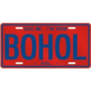 NEW  KISS ME , I AM FROM BOHOL  PHILIPPINES LICENSE PLATE SIGN CITY 