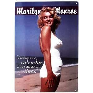  Tin Sign Marilyn Monroe Calendar