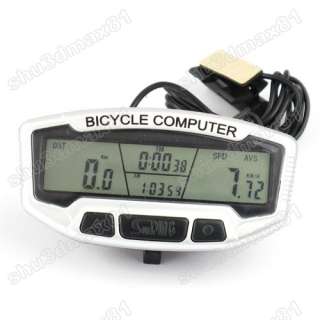 LCD Bike Bicycle Computer Odometer SD 558A Speedometer S1481 Features 