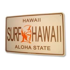  Surf Hawaii Aluminum Street Sign