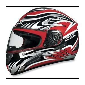  AFX FX 100 Sun Shield Helmet , Color Red, Size Sm, Style 