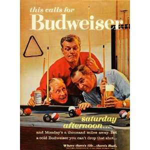   Game Calls for Budweiser Beer   Original Print Ad