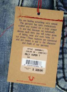 True Religion Jeans Men BILLY Super T COWBOY DESTROY B  