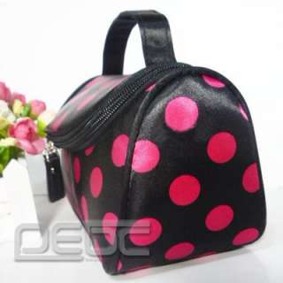   Retro Dot Large Cosmetic Bag Large Makeup Bag/Hand Case Bag  