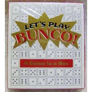  Lets Play BUNCO Travel Size Game in a Box Toys & Games
