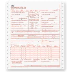  EGP CMS 1500 Pin Feed Health Insurance Claim Form Office 