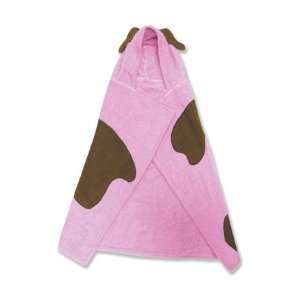  Puppy Character Hooded Towel w/Bath Mitt in Pink Baby