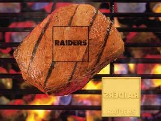 Oakland Raiders NFL Logo BBQ Grill Meat Branding Iron  