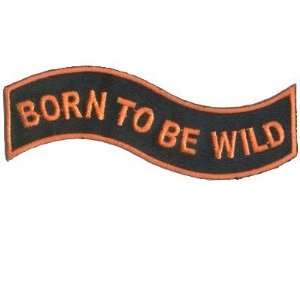  BORN TO BE WILD WAVE Fun Quality Cool Biker Vest Patch 