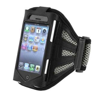 Black Sport Gym Armband Case Cover+Earphone Accessory For Apple iPhone 
