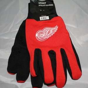  Detroit Red Wings NHL Team Work Gloves