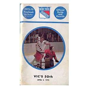   1972 73 New York Rangers Official Guide and Records