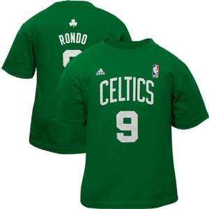 adidas Rajon Rondo Boston Celtics #9 Toddler Player T Shirt   Kelly 