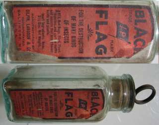 1920’s~Labeled Black Flag Insect Poison~Gilpin~Langdon  