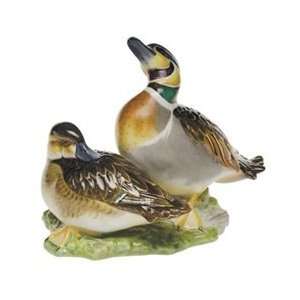  Herend Pair of Teals Natural Color