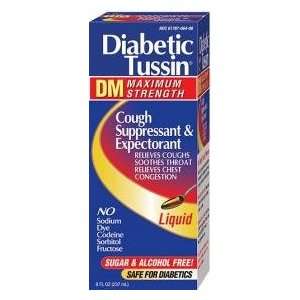  Diabetic Tussin DM Max Strength 8oz Health & Personal 