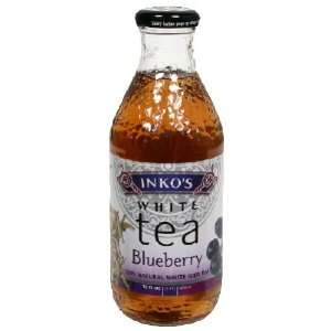  Inkos White, Tea Rtd Wht Blueberry, 16 FO (Pack of 12 