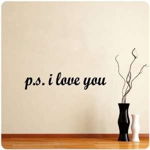  P.S. I Love You Wall Decal Decor Love Words Large Nice 