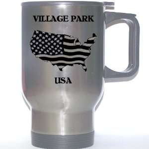  US Flag   Village Park, Hawaii (HI) Stainless Steel Mug 