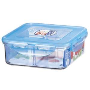  Lock & Lock Bisfree Square Container with Divider, 3.6 Cup 