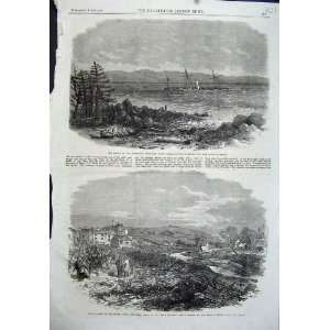  1864 Bradfield Floods Ship Wreck Bohemian Steam Maine 