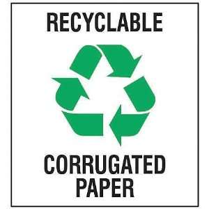 BRADY 18409LFLS Label,Recycl Corrugated Paper,5PK  