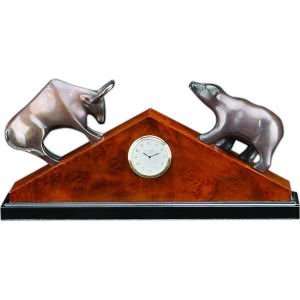   Stock Market Clock, Brass, tarnish proof, RQ214