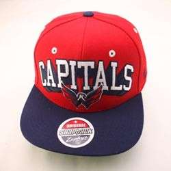 WASHINGTON CAPITALS NHL SNAPBACK HAT CAP TEAM COLOR BLOCKBUSTER  
