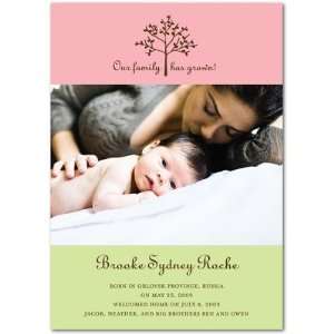 Adoption Birth Announcements   Branching Out By Hello Little One For 