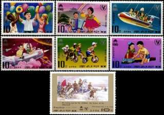 International Day Of The Child Stamps & Sheets N Korea 1906 1+13 