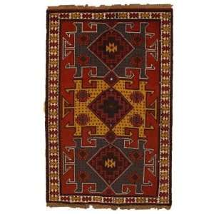   10 x 60 Red Persian Hand Knotted Wool Ghoochan Rug Furniture & Decor
