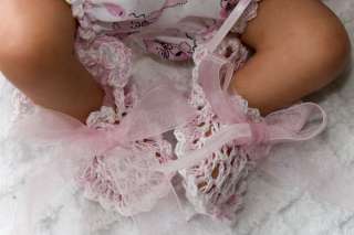 Cheryls Crochet Preemie Baby Dress Outfit 14 15 5 PC OOAK Reborn 