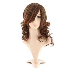  6sense Charm Curly Brown Hair Synthetic Wig Beauty