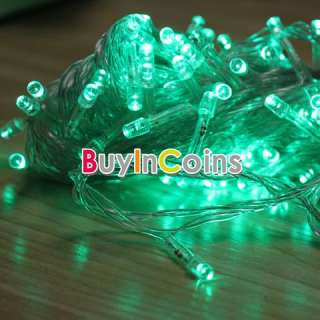 10M 100LED Fairy Night Blue Red Green White String Light Party Wedding 