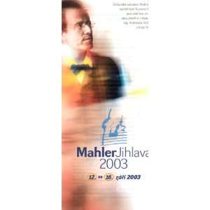  Advertizing Pamplet MAHLER JIHLAVA 2003 