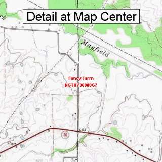 USGS Topographic Quadrangle Map   Fancy Farm, Kentucky (Folded 
