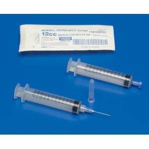 Kendall Monoject SoftPack 12cc Syringes   12cc Syringe, Luer Lock Tip 