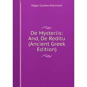  (Ancient Greek Edition) Edgar Cardew Marchant  Books