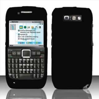 Black Rubberized Hard Case Cover for Straight Talk Nokia E71  